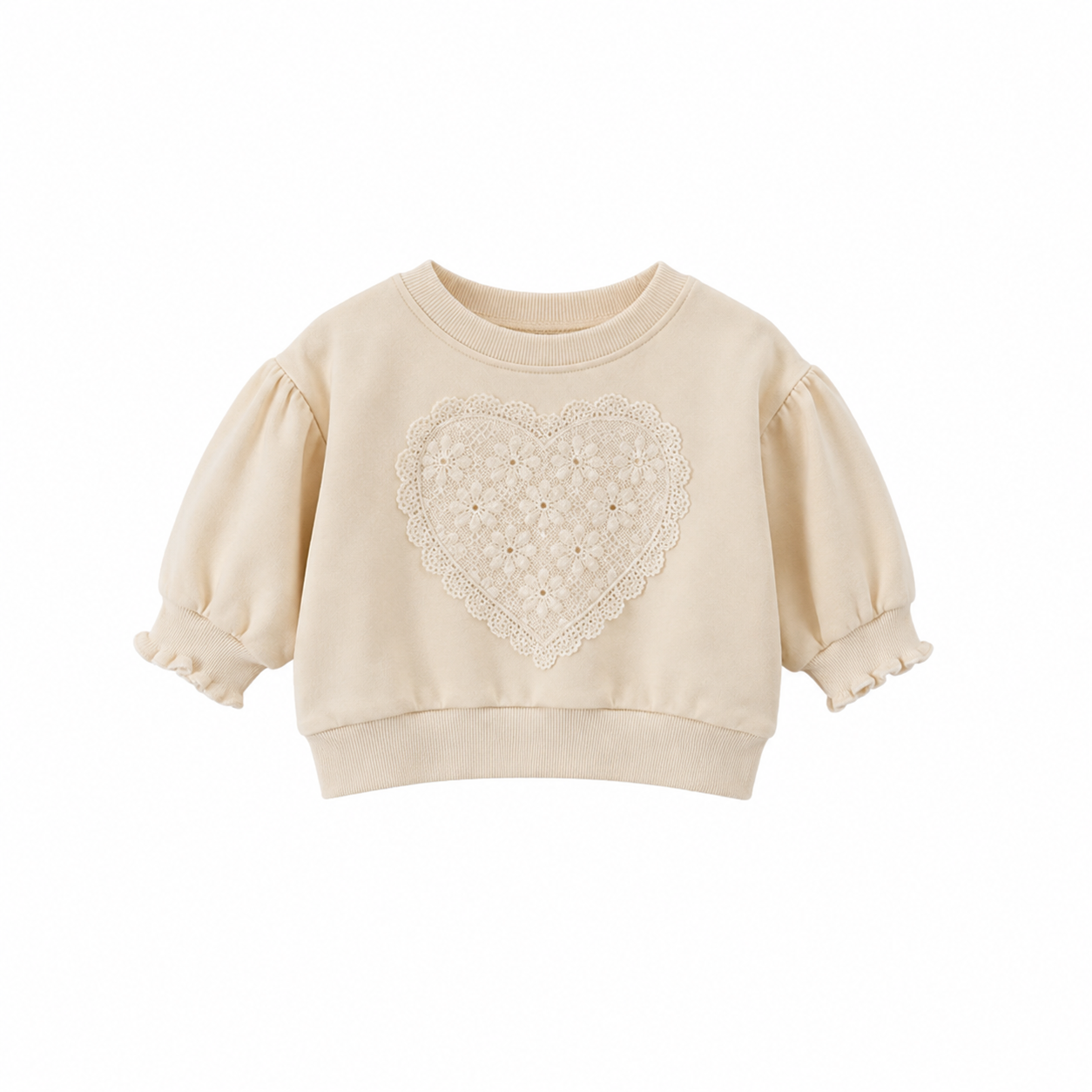 Toddler Lacey Heart Sweatshirt – Petite Poppy