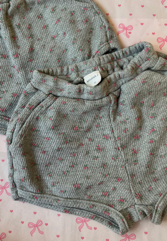 Waffle Dainty Floral Shorts