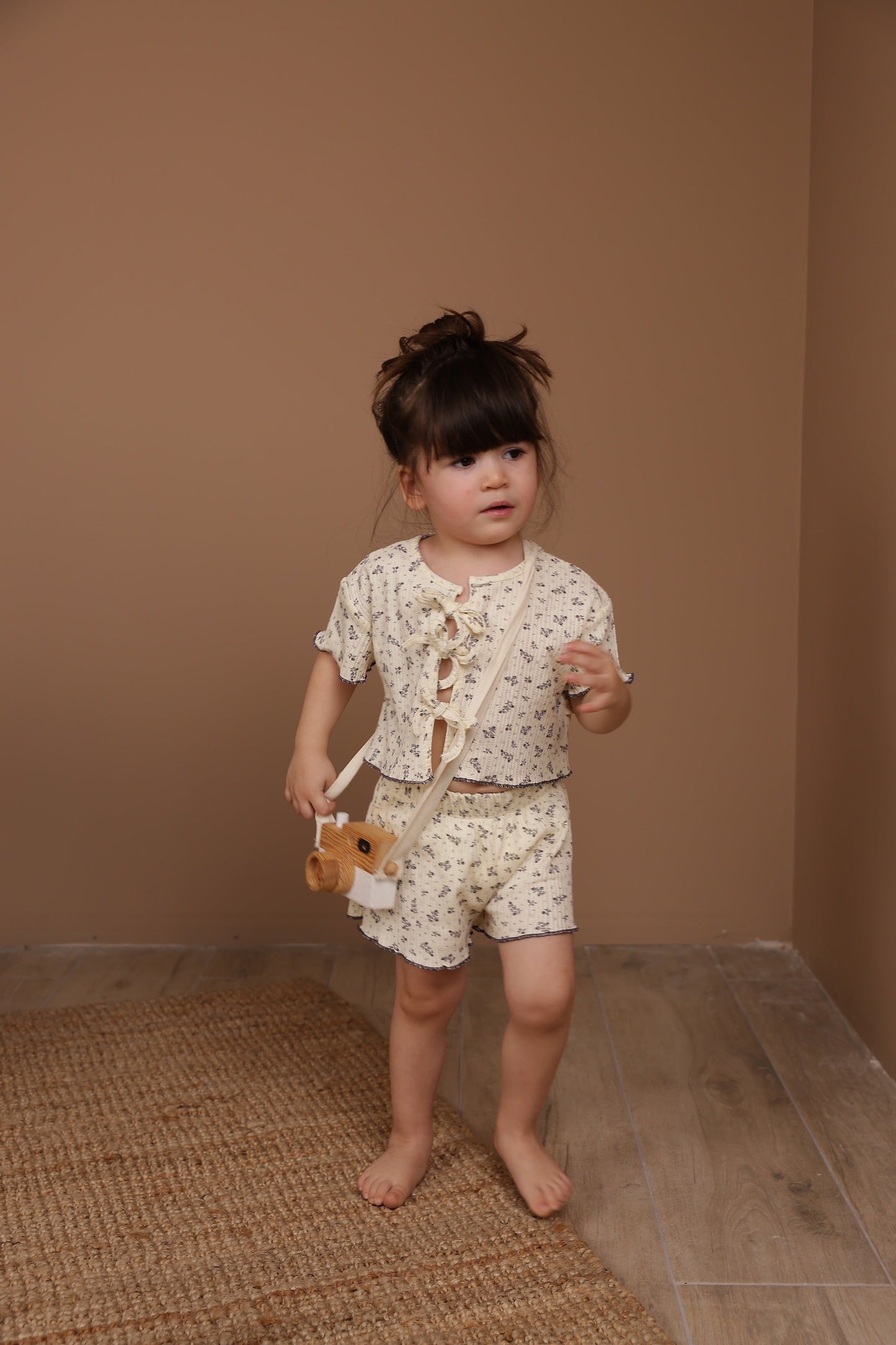 Tie-Front Tee and Shorts Set
