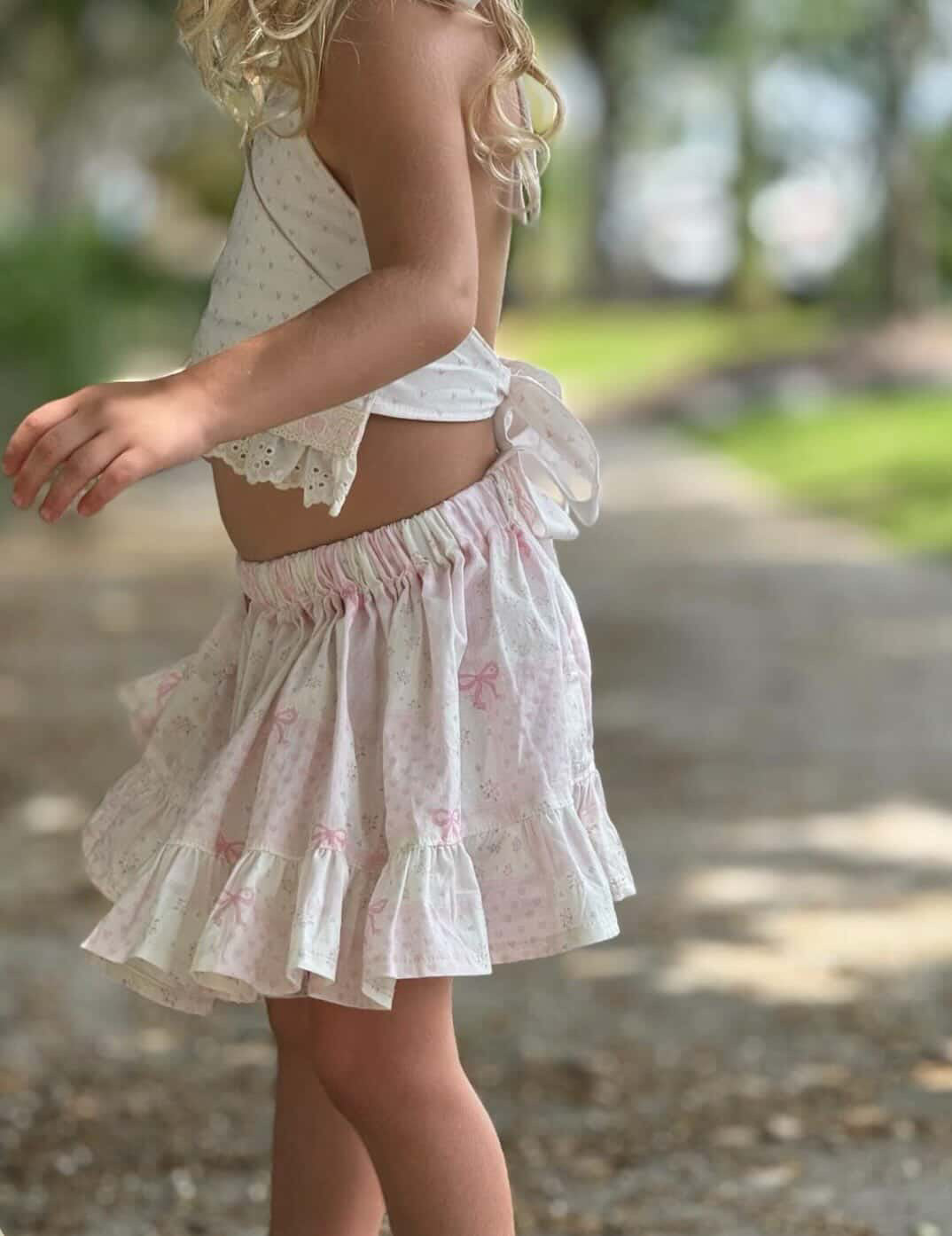 Bows Ra Ra Skirt and Halter Set