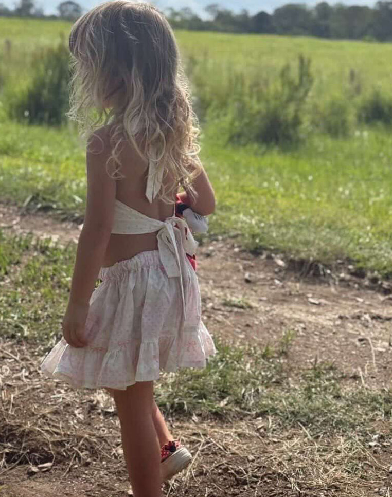 Bows Ra Ra Skirt and Halter Set