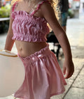 Crop Top and Skirt Set
