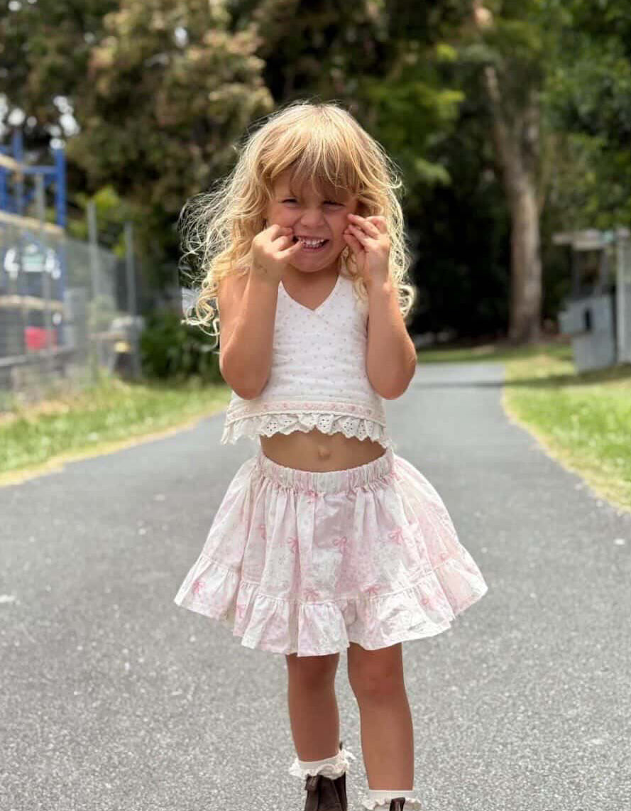 Bows Ra Ra Skirt and Halter Set