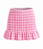 Gingham Swim Skirt