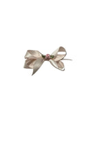 Satin Bow with Rosebud Center
