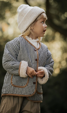 Teddy Gingham Reversible Jacket