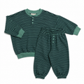 Cooper Set in Green Blue Stripe