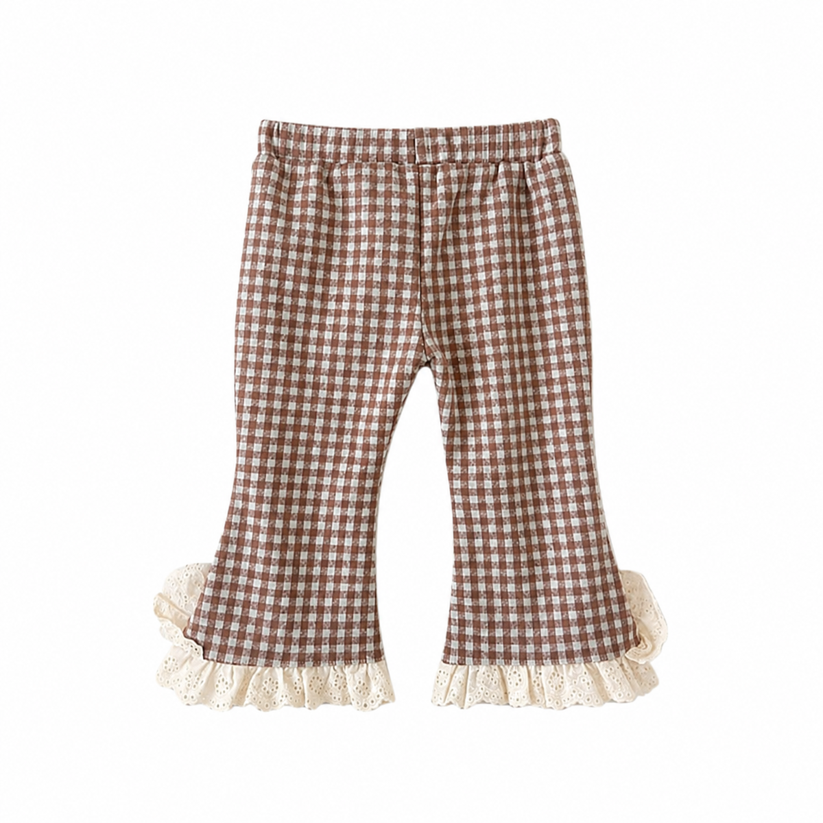Gingham Flare Pants