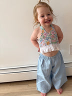 Reversible Halter Top and Linen Pocket Pant Set