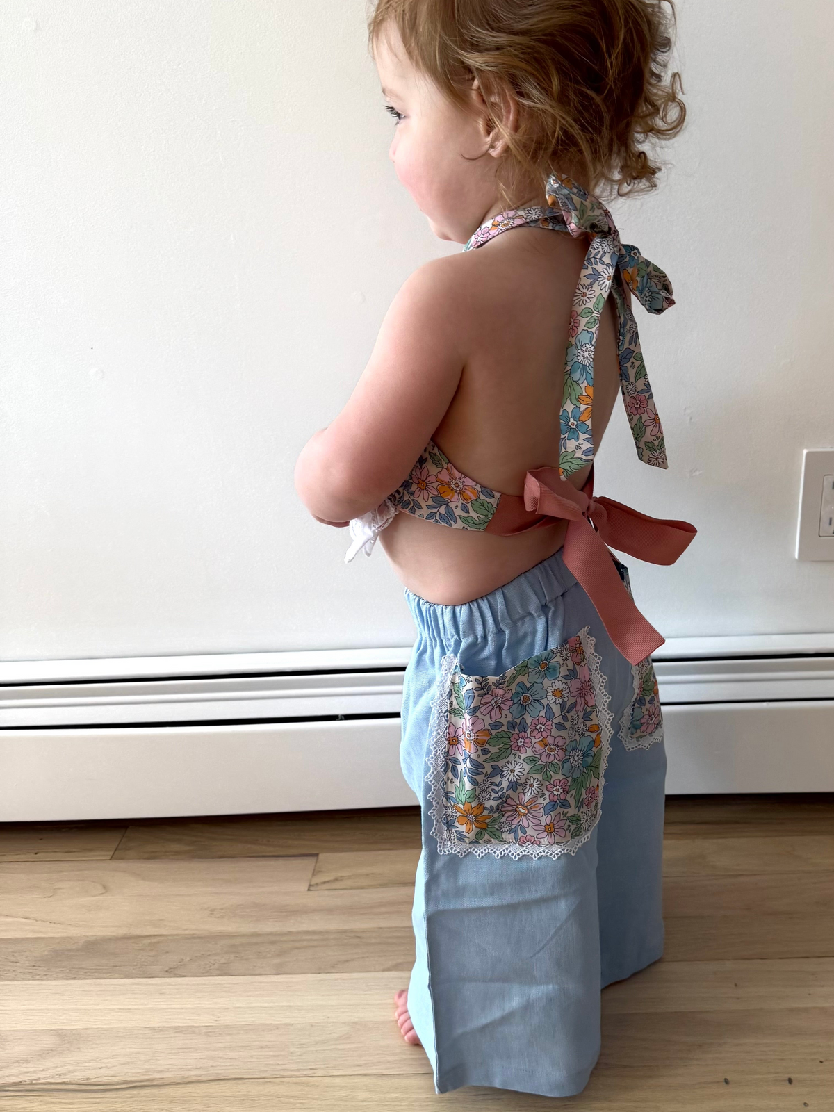 Reversible Halter Top and Linen Pocket Pant Set