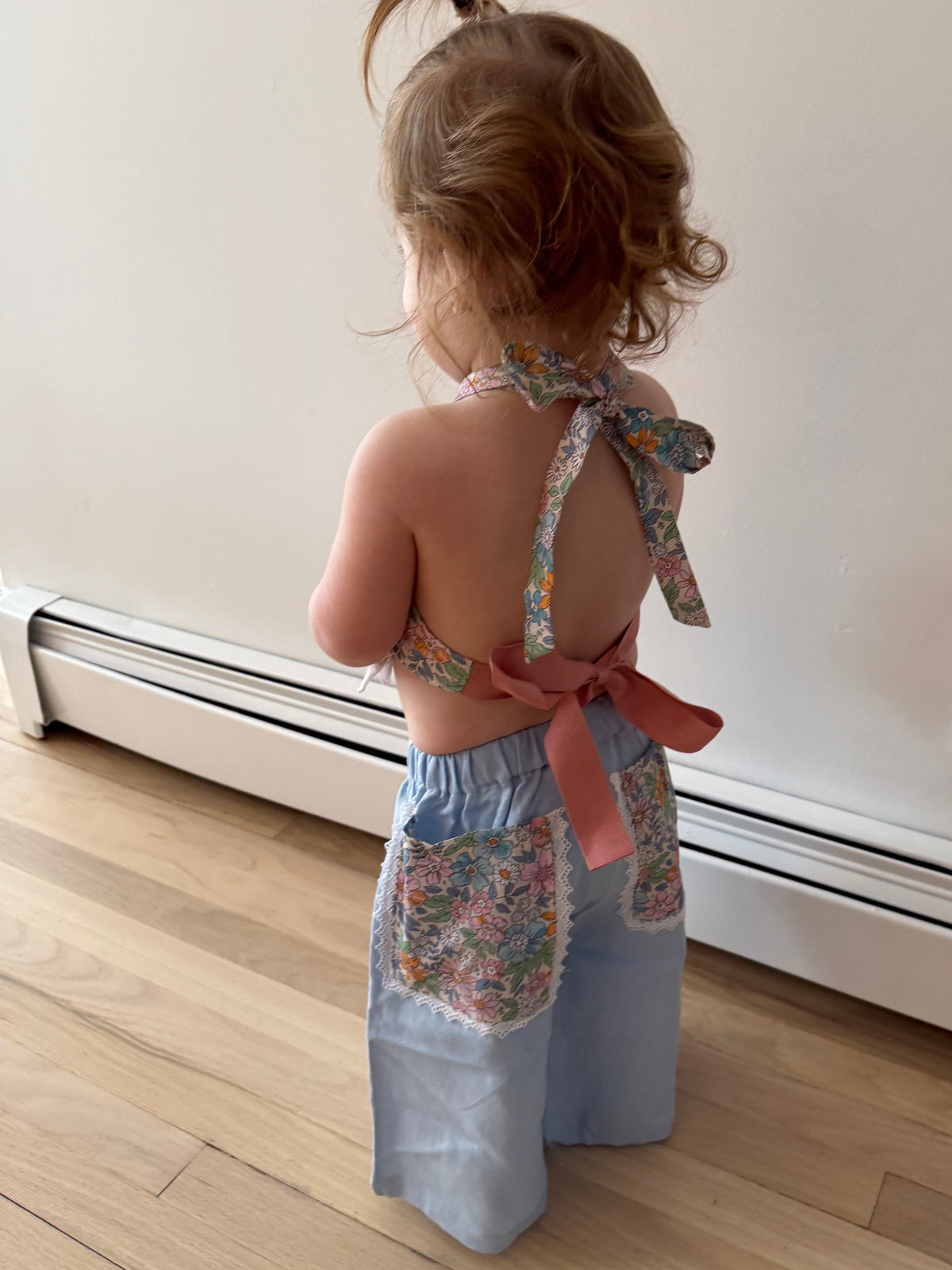 Reversible Halter Top and Linen Pocket Pant Set