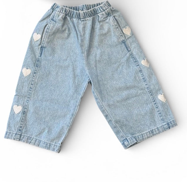 Heart Denim Pants