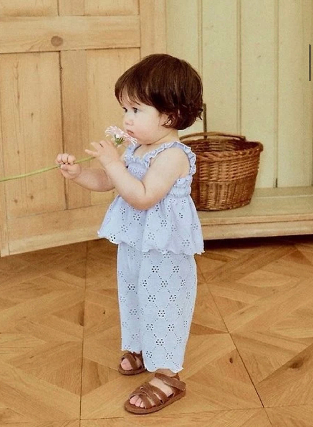 Eyelet Smock Set