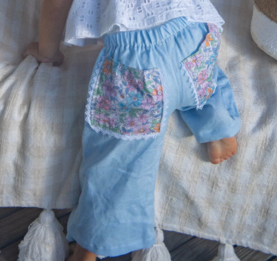 Reversible Halter Top and Linen Pocket Pant Set
