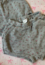 Waffle Dainty Floral Shorts