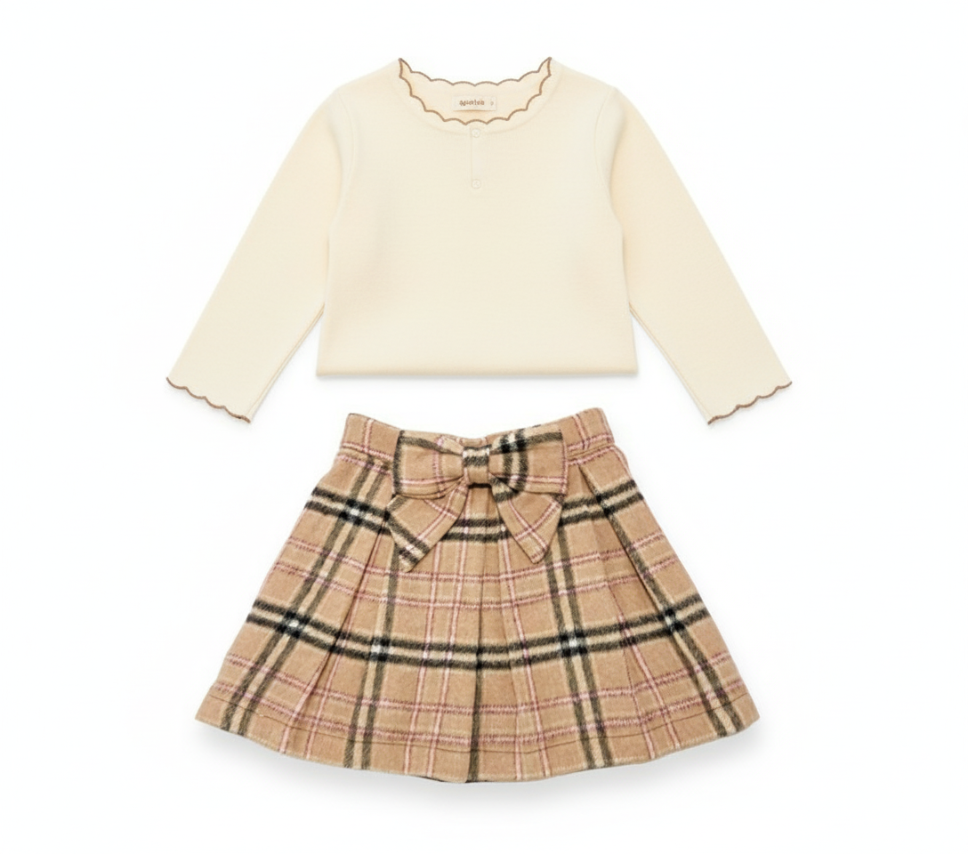 Plaid Wooly Skirt