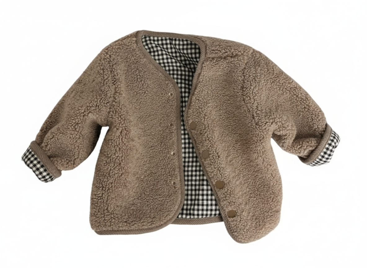 Teddy Gingham Reversible Jacket