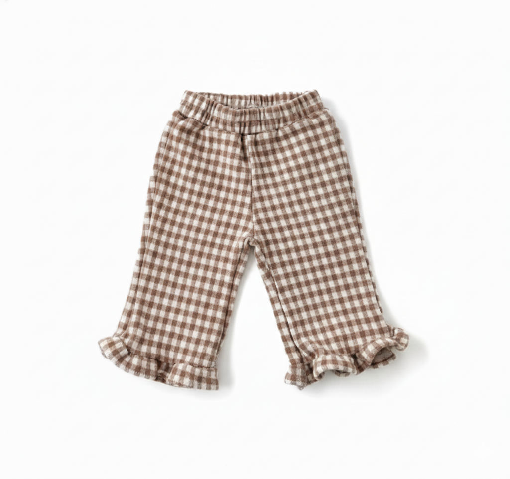 Gingham Frill Pants