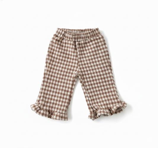 Gingham Frill Pants