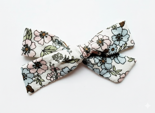 Pastel Floral Bow