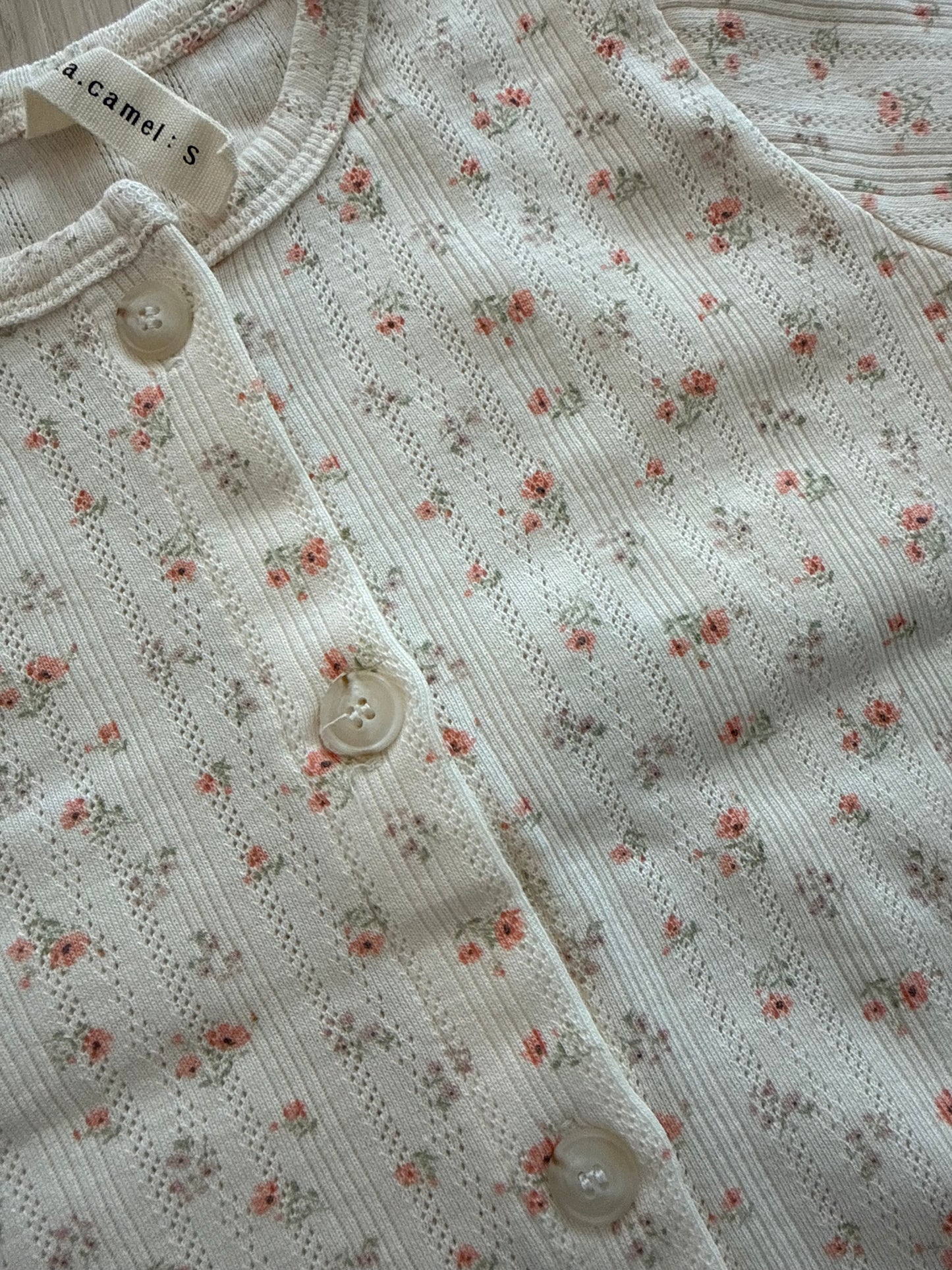 Swan Eyelet Cardigan