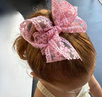 Sheer Vintage Lace Bow (Medium)
