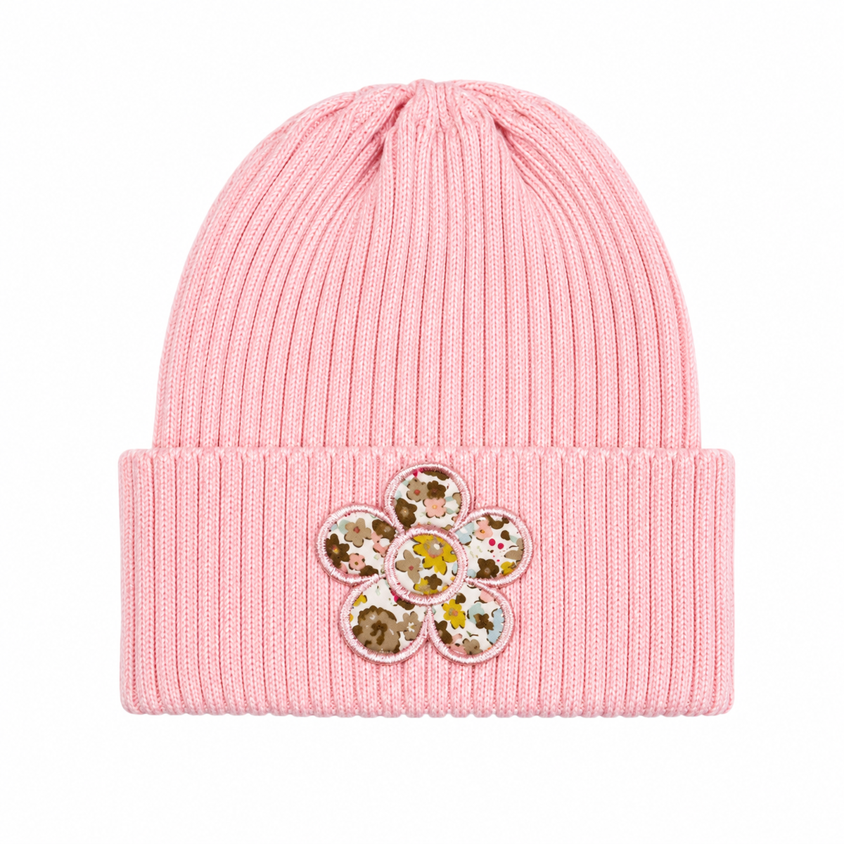Pink Flower Beanie