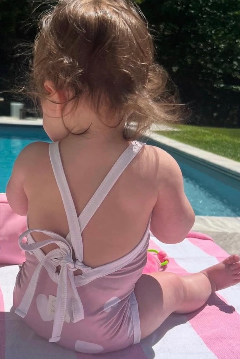 One-Piece Heart Swimsuit