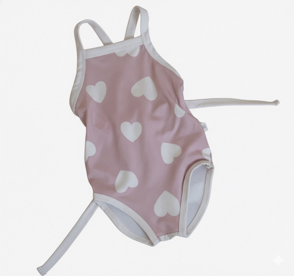 One-Piece Heart Swimsuit