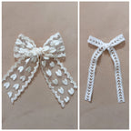 Oversized Ribbon Bow Clip