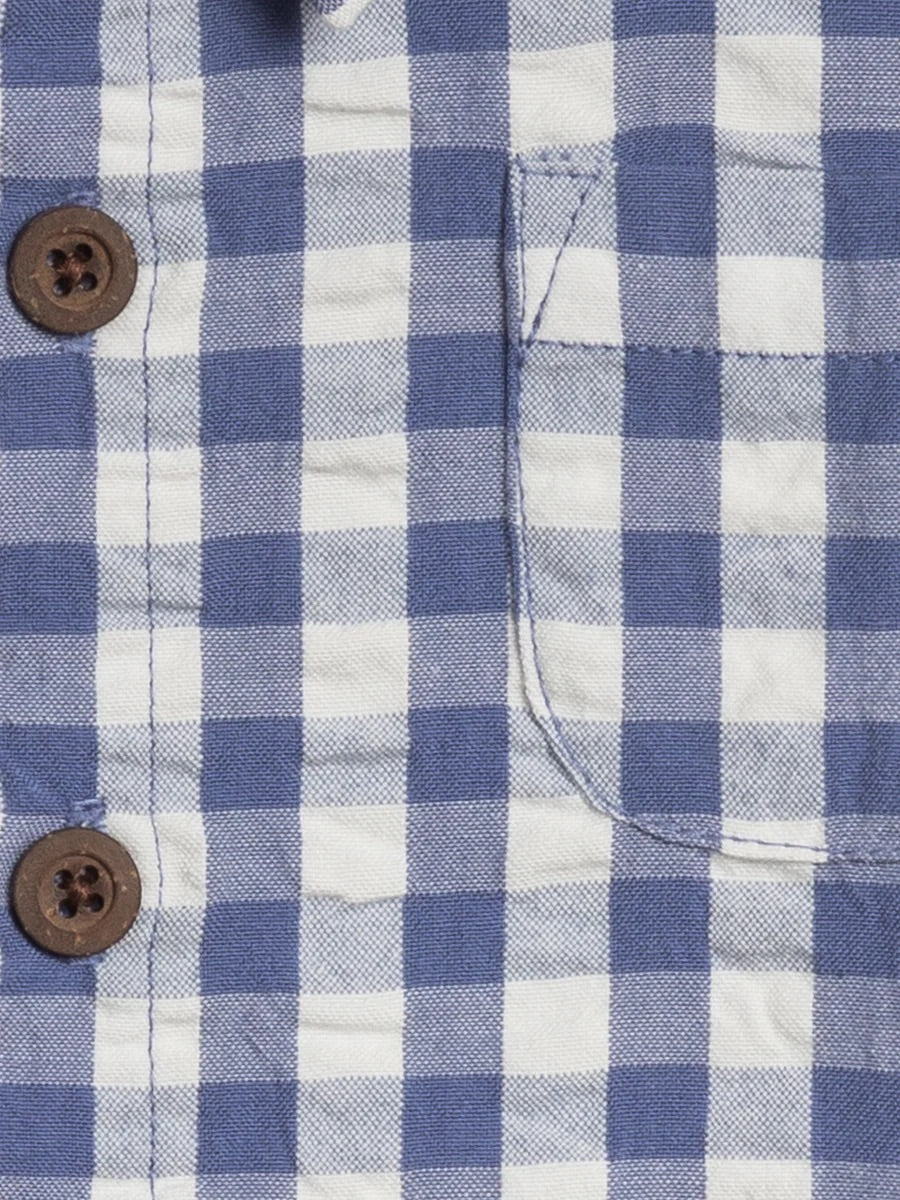 Landon Seersucker Collared Button Down Shirt