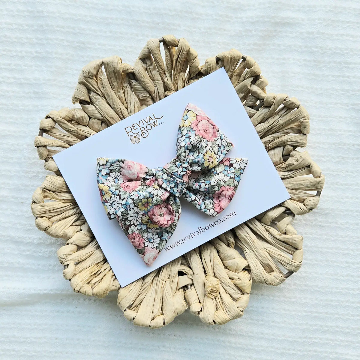 Large Handtied Bow on Clip
