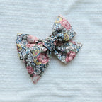 Large Handtied Bow on Clip