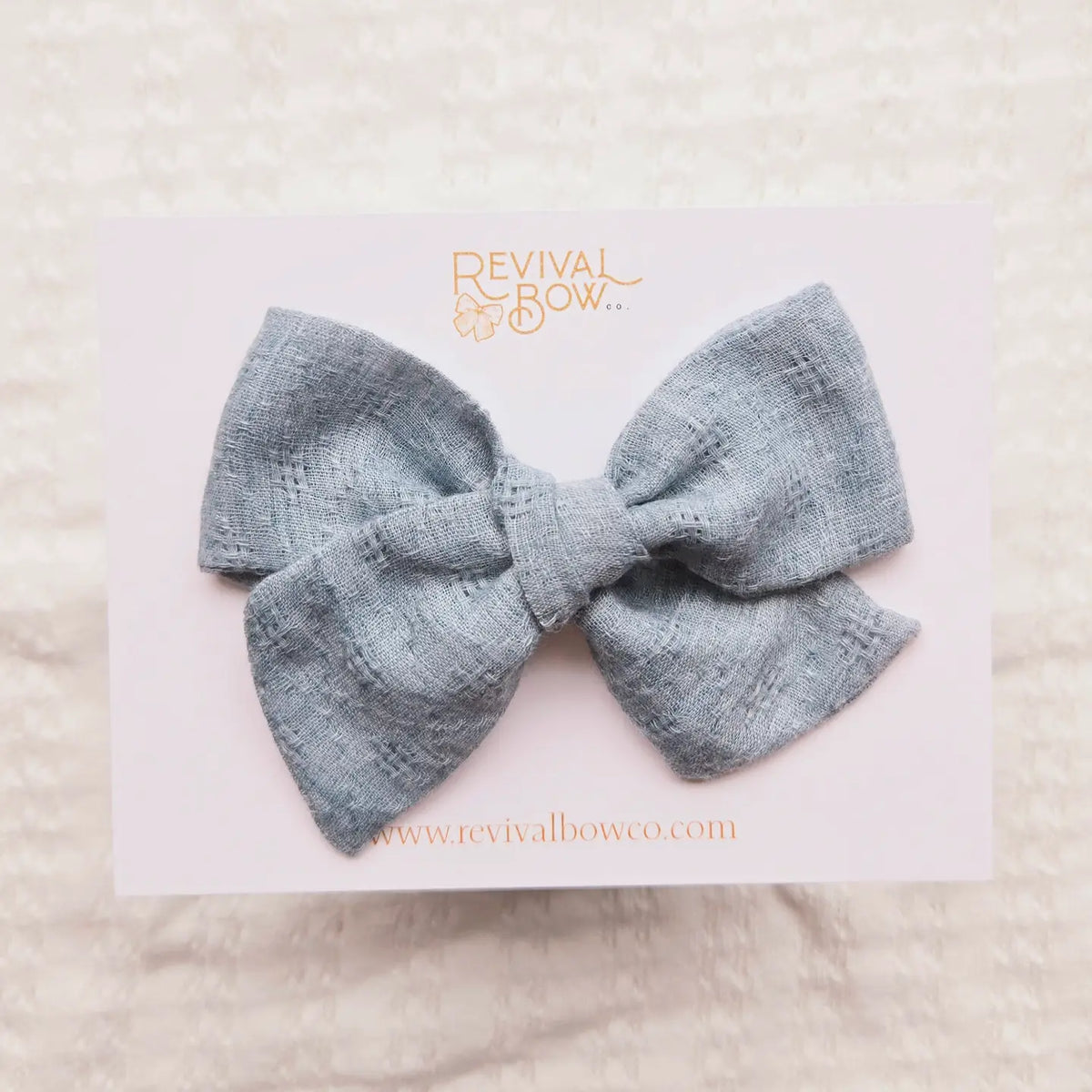 Large Handtied Bow on Clip