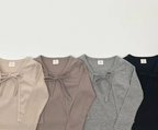 Choco Ribbon Cardigan Set