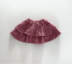 Corduroy Tiered Skirt