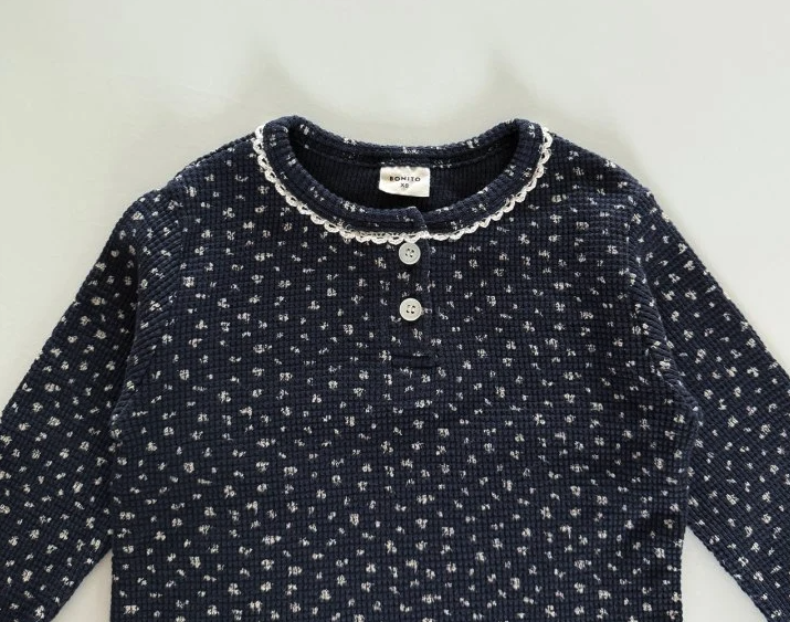 Henley Floral Lace Tee