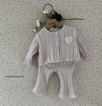 Heart Cardigan and Pant Set