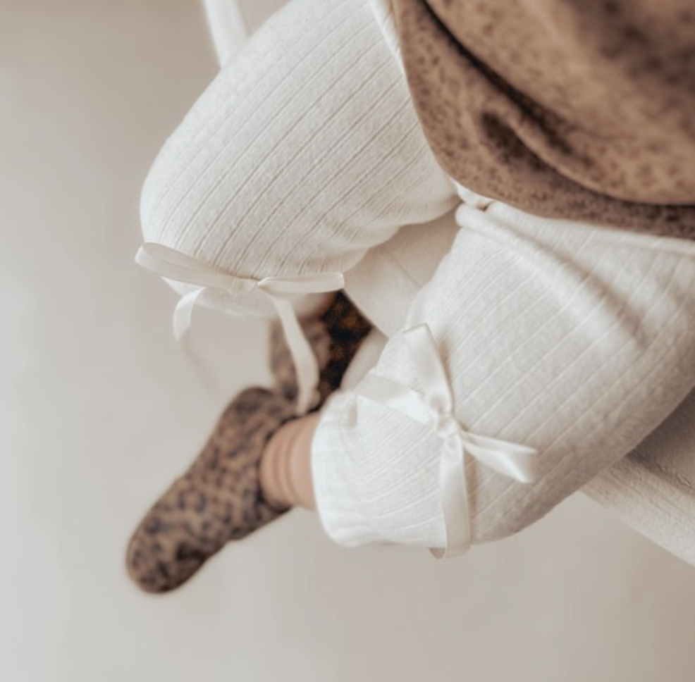 Bow Organic Cotton Leggings