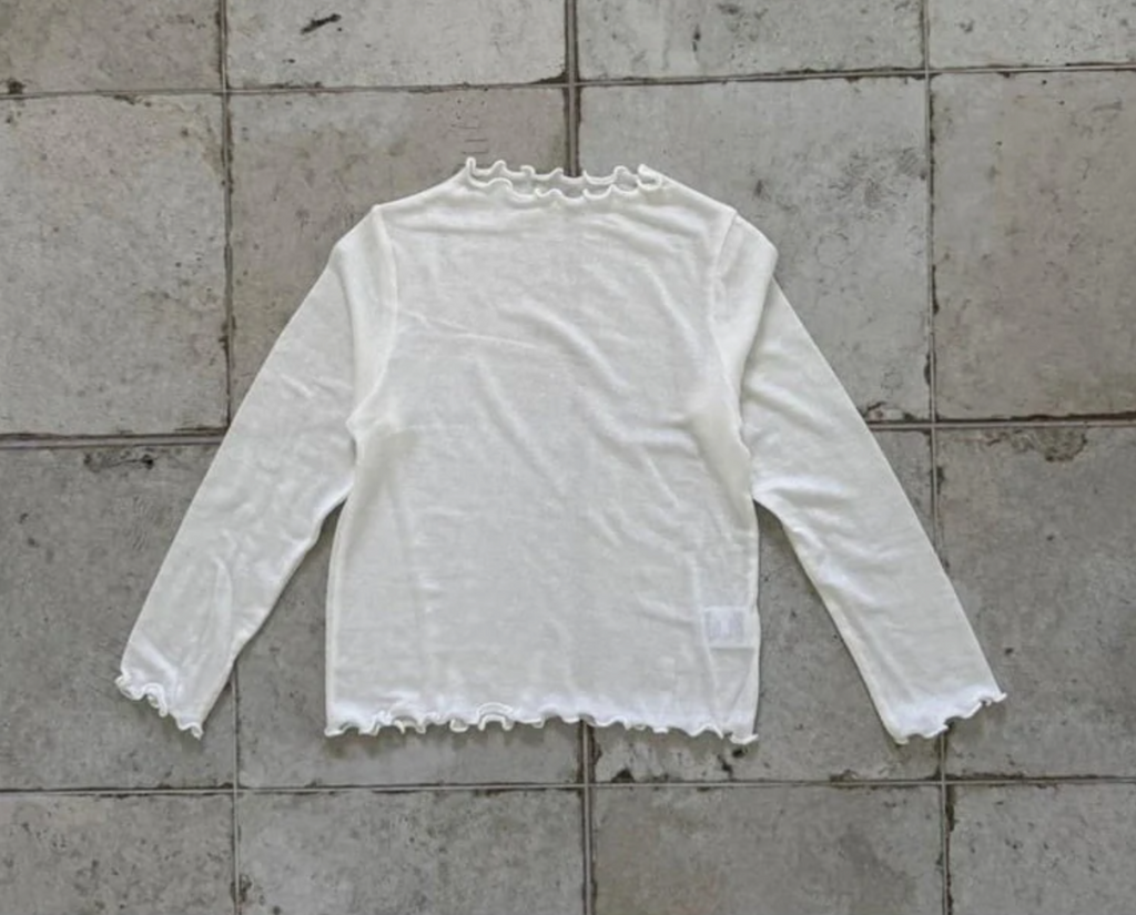 Soft Frill Lettuce Edge Tee