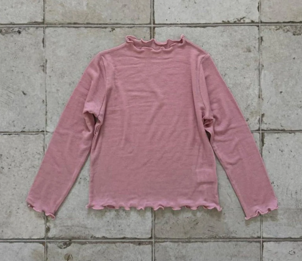 Soft Frill Lettuce Edge Tee