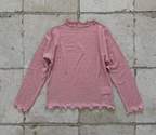 Soft Frill Lettuce Edge Tee