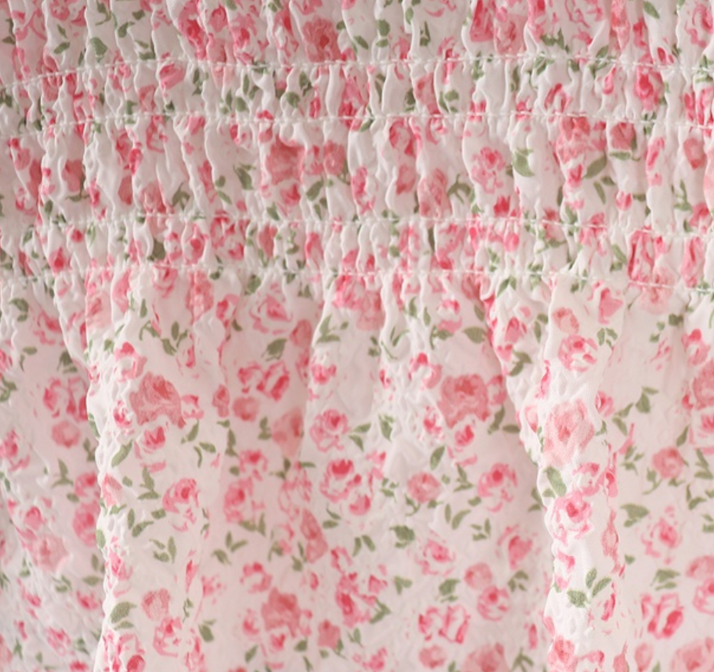 Smocked Strap Top Set