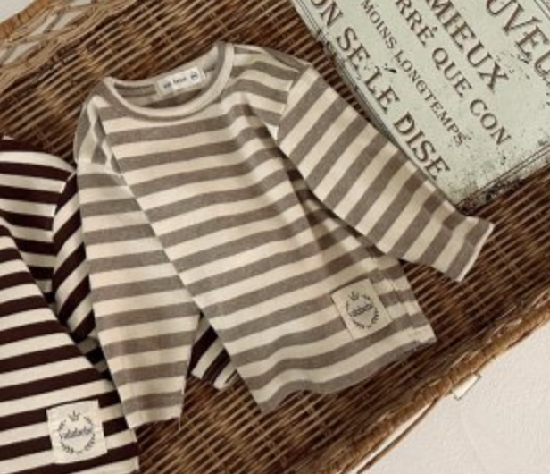 Beige Stripe Tee