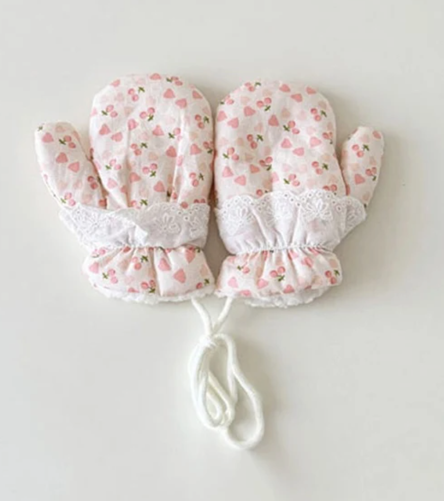 Heart Button Gloves