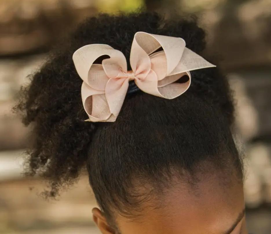 Spring Linen Bow Small