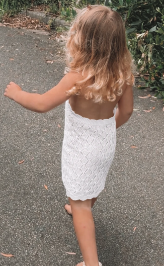 Sophia Knit Dress White