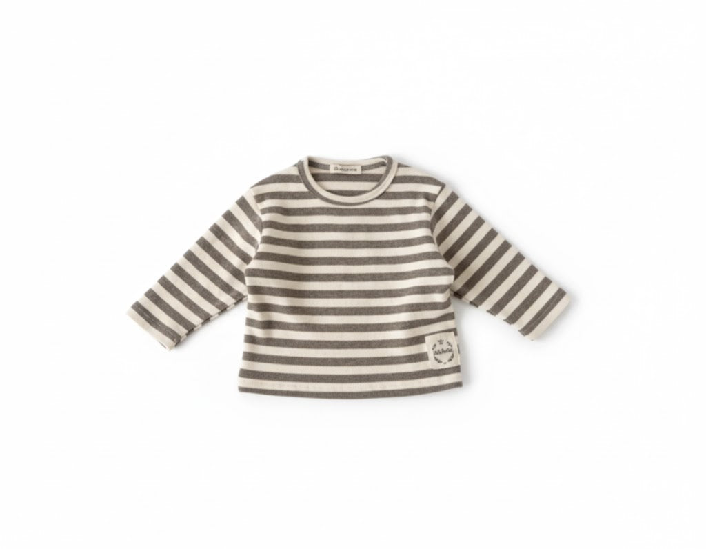 Beige Stripe Tee